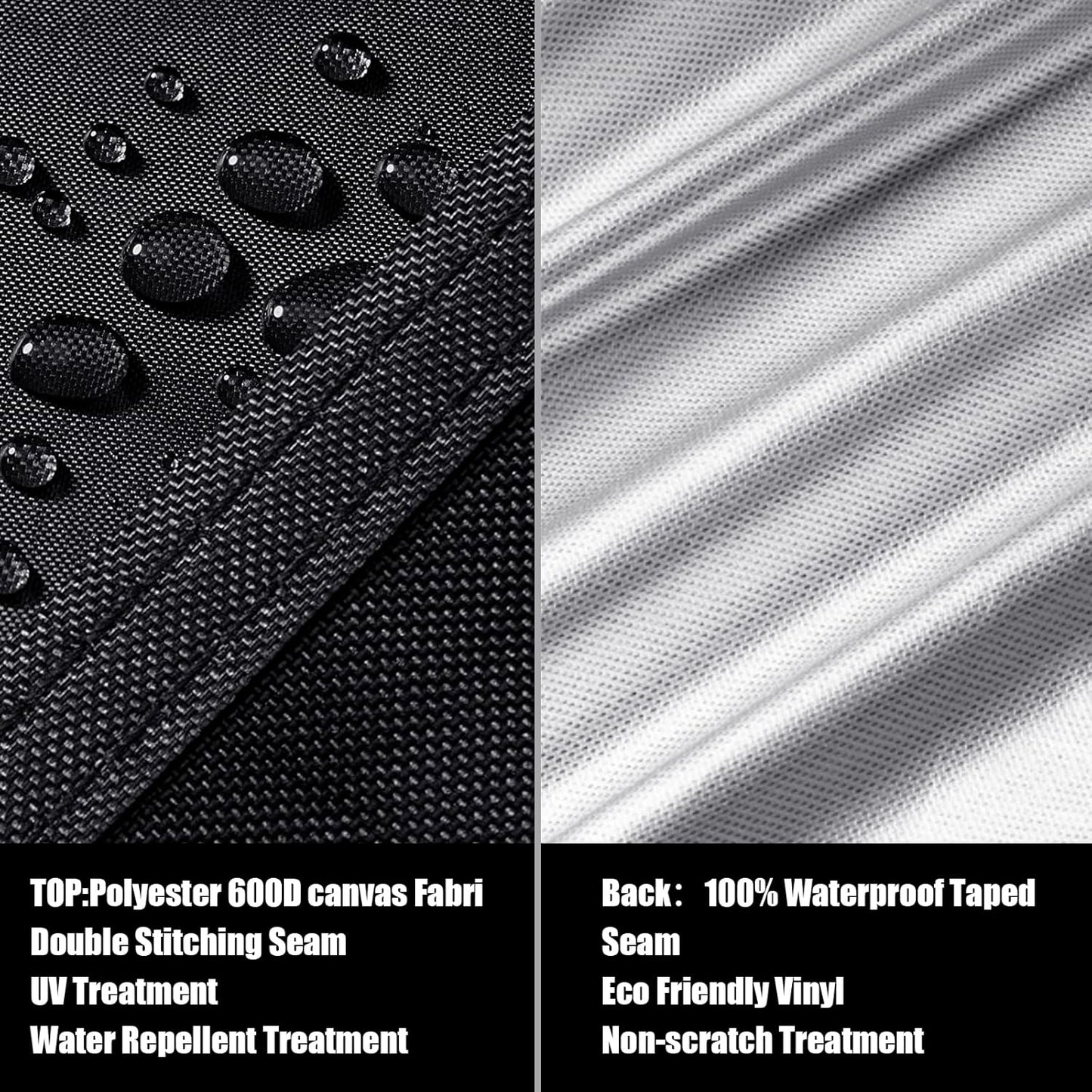 LCOGD Patio Furniture Cover ,Outdoor Furniture Covers Waterproof General Purpose, Outdoor Sofa Sets Covers Heavy Duty Windproof Anti-UV 84”Lx52”Wx29”H