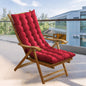 HioHa Rocking Chair Cushion, 49x19x3 inch Lounge Chaise Chair Cushion with Ties, Thickened Recliner Cushion Double-Sided Foldable(Reddish Brown)