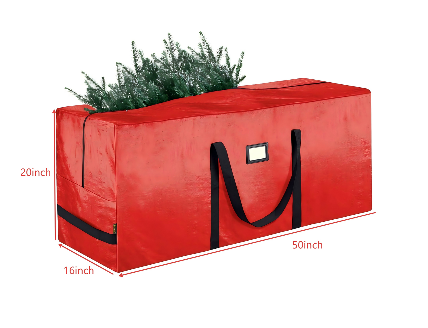 HioHa 50"x20"x16" Christmas Tree Storage Bag for 7 ft Artificial Trees, Heavy Duty Large Bag with Reinforced Handles & Dual Zippers