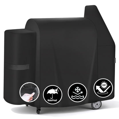 LCGOD Heavy Duty Wood Pellet Grill Cover, Fits Pit Boss 850DX & 820 Competition Series, Z Grills 700, Waterproof Smoker Cover for 820 Deluxe, 820D, 820FB