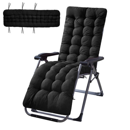 HioHa Lounge Chaise Chair Cushion,High Back Cushion Rocking Chair Padded Sofa Mat with Pillow 67x20x3.15 Inch
