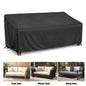 LCGOD Patio Sofa Cover Waterproof, Outdoor 2-Seater Loveseat Cover, Lawn Patio Furniture Cover, Heavy Duty Outdoor Couch Cover with Handle, 54" W x 37" D x 35" H