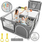HioHa Baby Playpen, Portable Play Yard Baby Fences with Storage Bag for Infant Toddler(SWBP6)