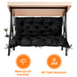 LCGOD Patio Bench Cushion, for Outdoor Swing Chair, Waterproof & Fade Resistant, 60x40x4 in, Black