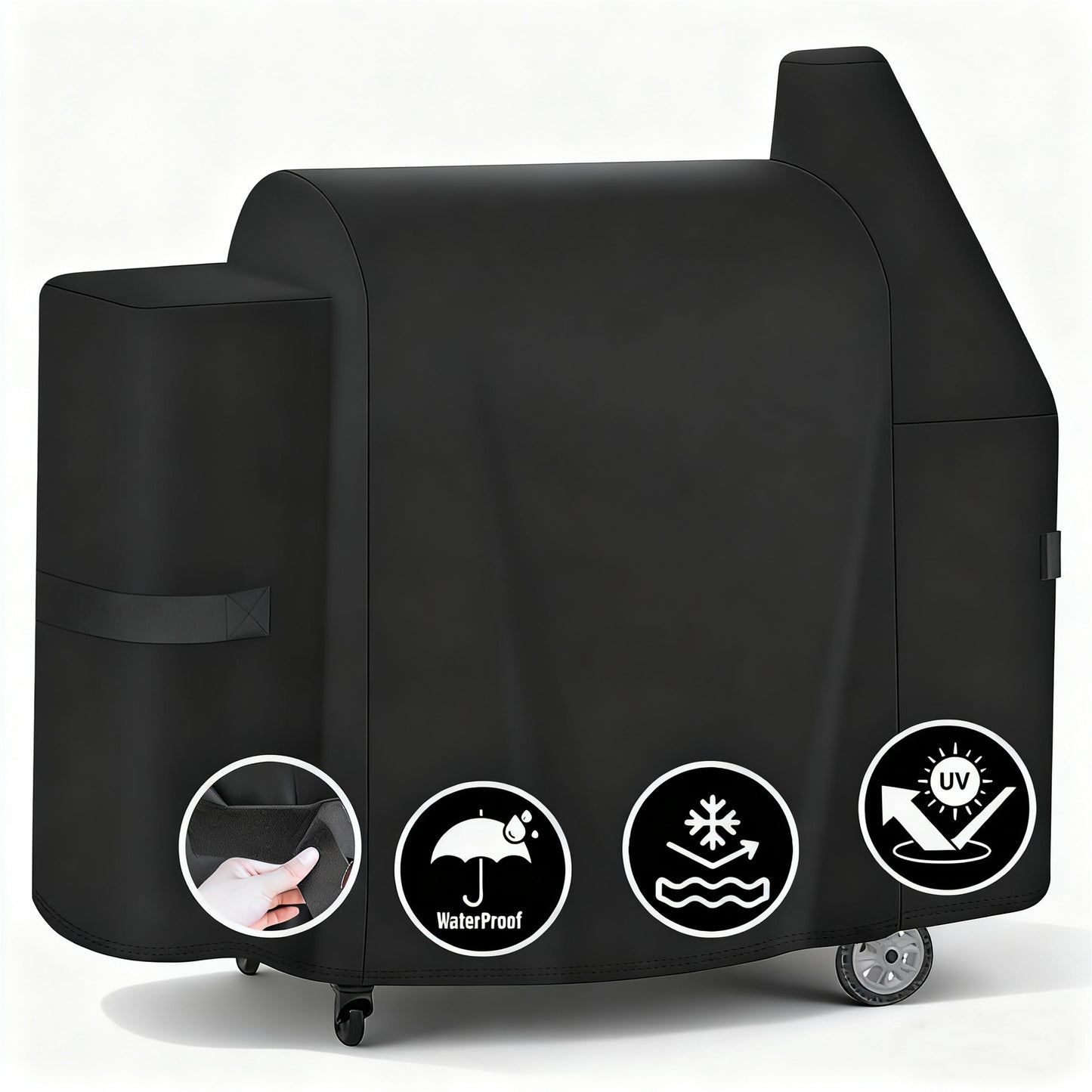 LCGOD Heavy Duty Wood Pellet Grill Cover, Fits Pit Boss 850DX & 820 Competition Series, Z Grills 700, Waterproof Smoker Cover for 820 Deluxe, 820D, 820FB