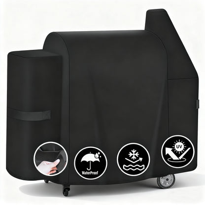 LCGOD Heavy Duty Wood Pellet Grill Cover, Fits Pit Boss 850DX & 820 Competition Series, Z Grills 700, Waterproof Smoker Cover for 820 Deluxe, 820D, 820FB