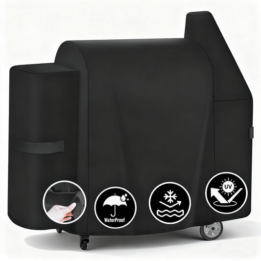 LCGOD Heavy Duty Wood Pellet Grill Cover, Fits Pit Boss 850DX & 820 Competition Series, Z Grills 700, Waterproof Smoker Cover for 820 Deluxe, 820D, 820FB