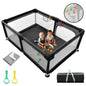 HioHa 71" Baby Playpen - Mat Included, Sturdy Steel Frame & Breathable Mesh Walls, Portable Indoor/Outdoor Play Yard