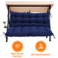 LCGOD Patio Bench Cushion, for Outdoor Swing Chair, Waterproof & Fade Resistant, 60x40x4 in, Deep Blue