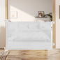 HioHa 59 Inch Retractable Gate, Hardware-Mounted Mesh Safety Gate for Stairs & Doorways, White