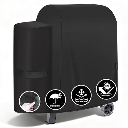 LCGOD Heavy Duty Grill Cover for Pit Boss Lexington - 600D Waterproof Wood Pellet Smoker Cover Fits Lexington 500, 540, Pro 600 & Tailgater