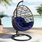 LCGOD 4" Thick Egg Chair Cushion, PP Cotton Filling, Removable Waterproof Cover, Non-Slip for Hanging Swing, Patio Garden & Indoor Lounger