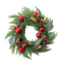 HioHa Christmas Wreaths & Fall Wreath for Front Door, 16-inch Artificial Decor with Pine Cones & Berries for Indoor Outdoor Use