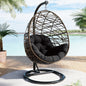 LCGOD 4" Thick Egg Chair Cushion, PP Cotton Filling, Removable Waterproof Cover, Non-Slip for Hanging Swing, Patio Garden & Indoor Lounger