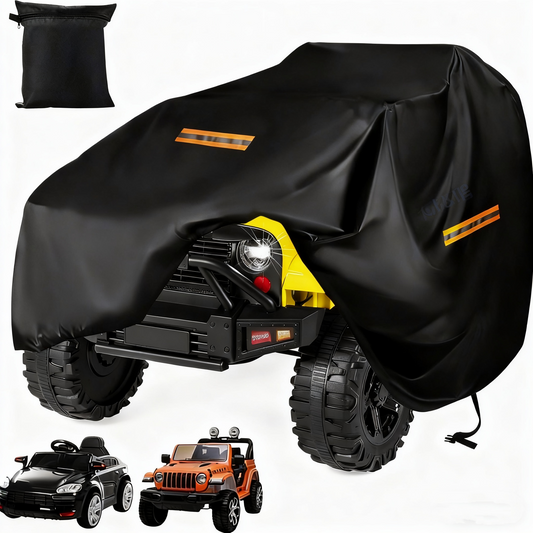 LCOGD Heavy-Duty 420D Kids Ride-On Car Cover, Waterproof & UV Protection, Universal Fit 52" x 28" x 24"