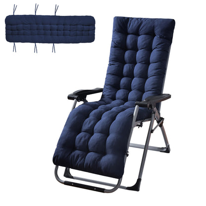 HioHa Chaise Lounge Cushion, 67x20x3 inch Rocking Chair Cushion with Ties and Top Cover, Patio Swing Bench Cushion Sofa Mat for Outdoor Indoor Furniture(Blue)