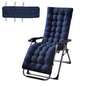 HioHa Chaise Lounge Cushion, 67x20x3 inch Rocking Chair Cushion with Ties and Top Cover, Patio Swing Bench Cushion Sofa Mat for Outdoor Indoor Furniture(Blue)