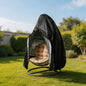 Lcgod Patio Egg Chair Cover with Zipper, Waterproof Weather Resistant Windproof Wicker Hanging Swing Chair Cover, 75" x 45"