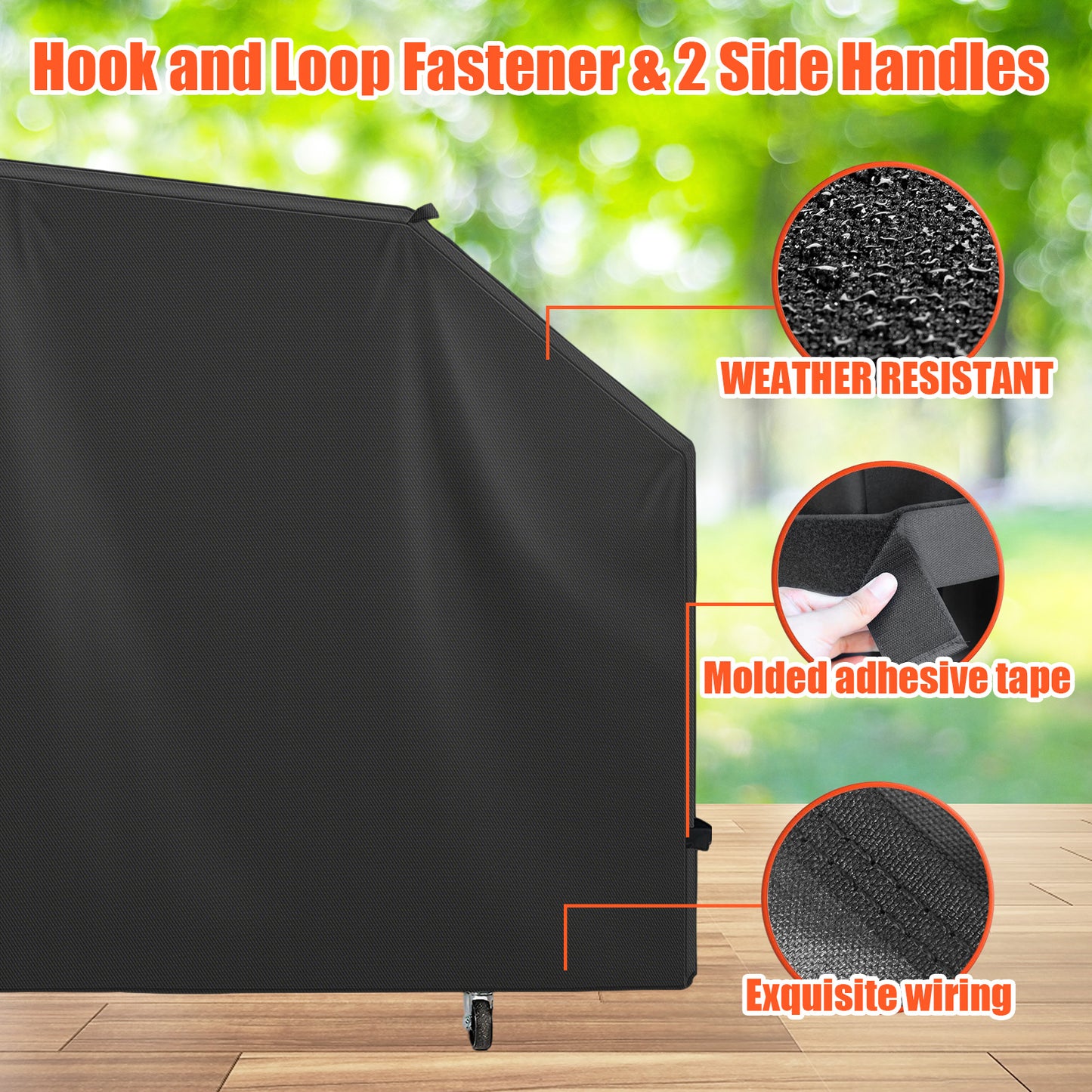 LCGOD Heavy Duty Grill Cover for Pit Boss Lexington - 600D Waterproof Wood Pellet Smoker Cover Fits Lexington 500, 540, Pro 600 & Tailgater