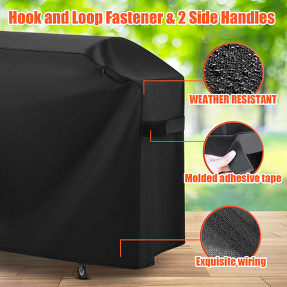 LCGOD Grill Cover, Duty BBQ Gas Grill Cover with Adjustable Straps, 60 inch All Weather Protection for Weber BBO, Char Broil, Gas Grill