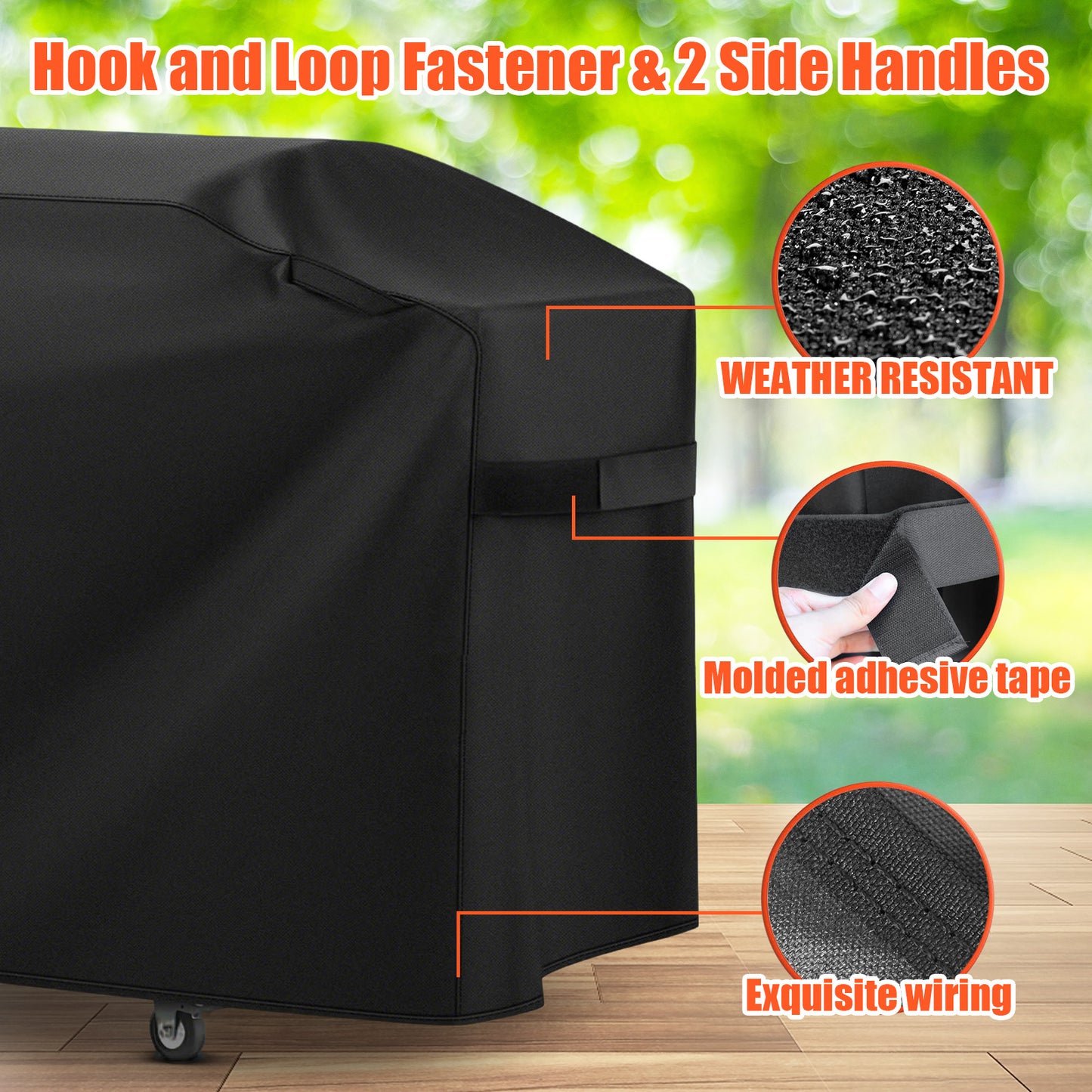 LCGOD All-Weather Grill Cover for Blackstone 36" Griddles - Waterproof UV Protection with Adjustable Straps for Models 5482/1899/1902