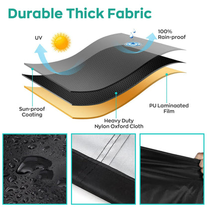 LCGOD Kids Water Table Cover, Heavy Duty Outdoor Play Table Cover, Waterproof Dustproof Anti-UV Patio Toys Cover, Fit Step2 Rain Showers Splash Pond Water Table, Cover Only