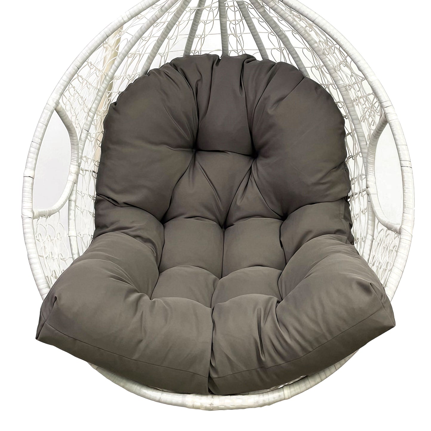 LCGOD 4" Thick Egg Chair Cushion, PP Cotton Filling, Removable Waterproof Cover, Non-Slip for Hanging Swing, Patio Garden & Indoor Lounger