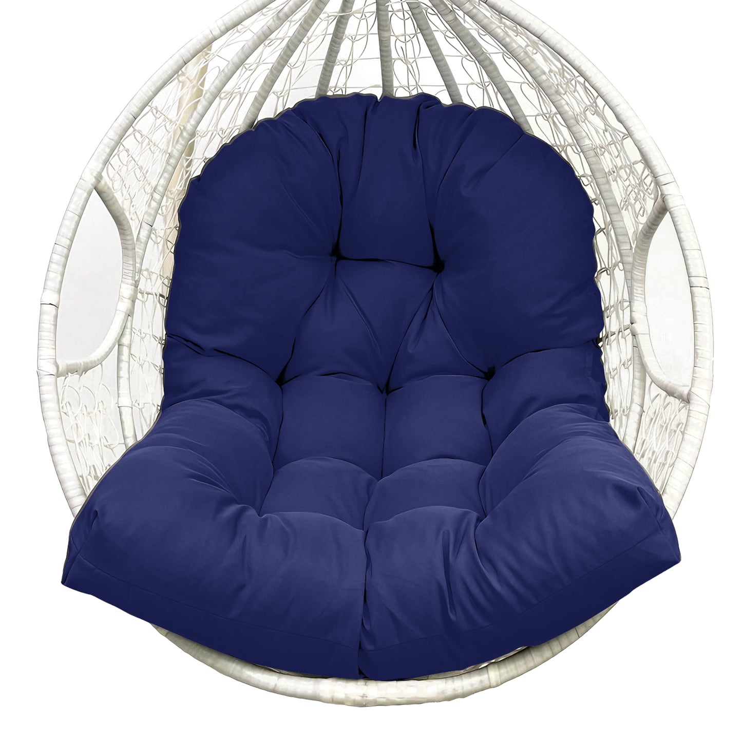 LCGOD 4" Thick Egg Chair Cushion, PP Cotton Filling, Removable Waterproof Cover, Non-Slip for Hanging Swing, Patio Garden & Indoor Lounger