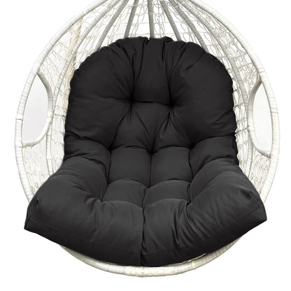 LCGOD 4" Thick Egg Chair Cushion, PP Cotton Filling, Removable Waterproof Cover, Non-Slip for Hanging Swing, Patio Garden & Indoor Lounger