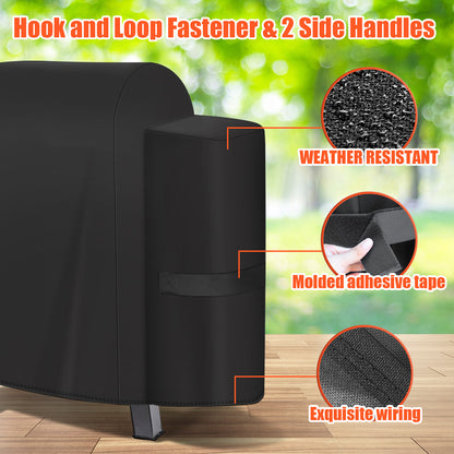 LCGOD Heavy Duty Grill Cover for Pit Boss Lexington - 600D Waterproof Wood Pellet Smoker Cover Fits Lexington 500, 540, Pro 600 & Tailgater