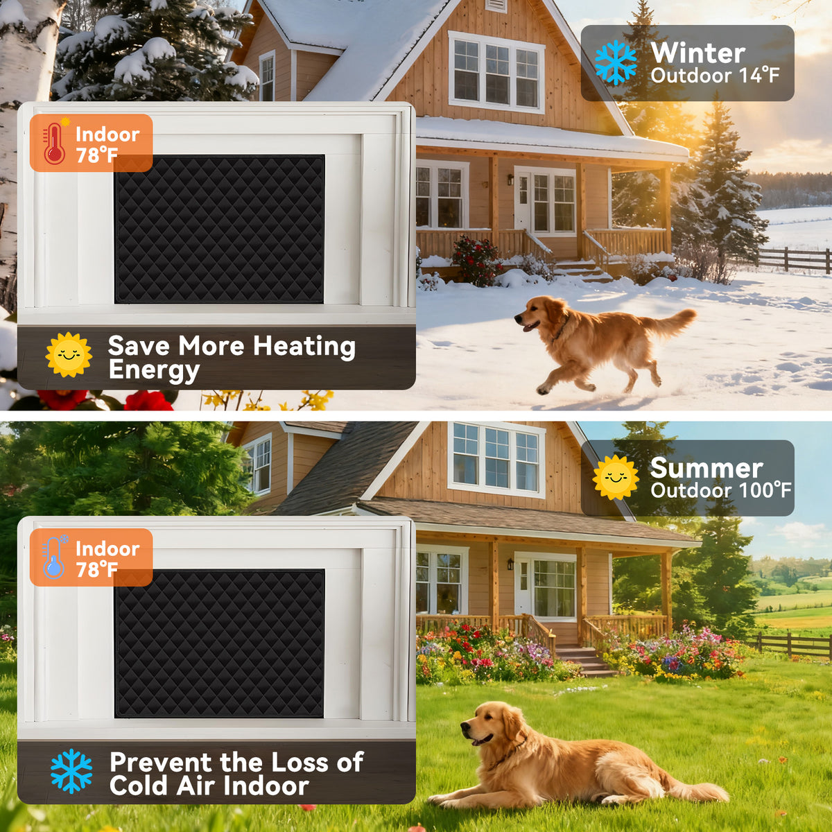 HioHa Magnetic Fireplace Indoor Fireplace Covers Keep Drafts Out Stops Heat Loss Fireplace Strong Magnet for Iron Fireplace Frame Fireplace Screen 39x32