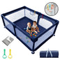 HioHa 71" Baby Playpen - Mat Included, Sturdy Steel Frame & Breathable Mesh Walls, Portable Indoor/Outdoor Play Yard