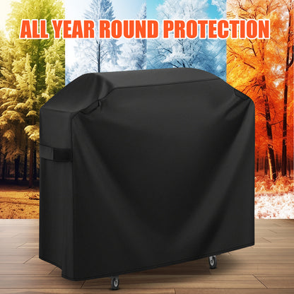 LCGOD Grill Cover, Duty BBQ Gas Grill Cover with Adjustable Straps, 60 inch All Weather Protection for Weber BBO, Char Broil, Gas Grill