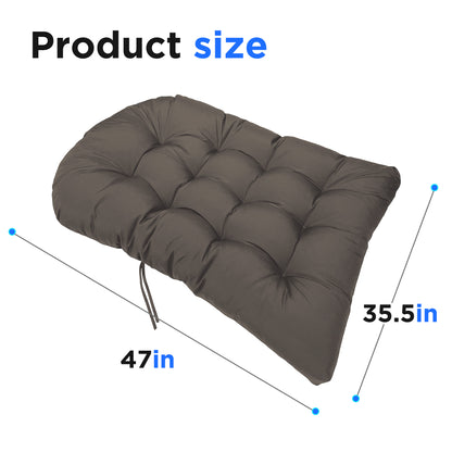 LCGOD 4" Thick Egg Chair Cushion, PP Cotton Filling, Removable Waterproof Cover, Non-Slip for Hanging Swing, Patio Garden & Indoor Lounger