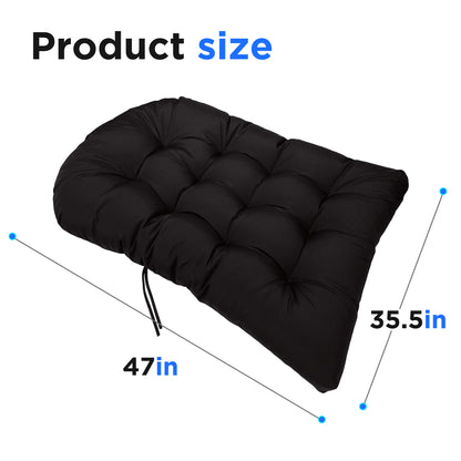 LCGOD 4" Thick Egg Chair Cushion, PP Cotton Filling, Removable Waterproof Cover, Non-Slip for Hanging Swing, Patio Garden & Indoor Lounger