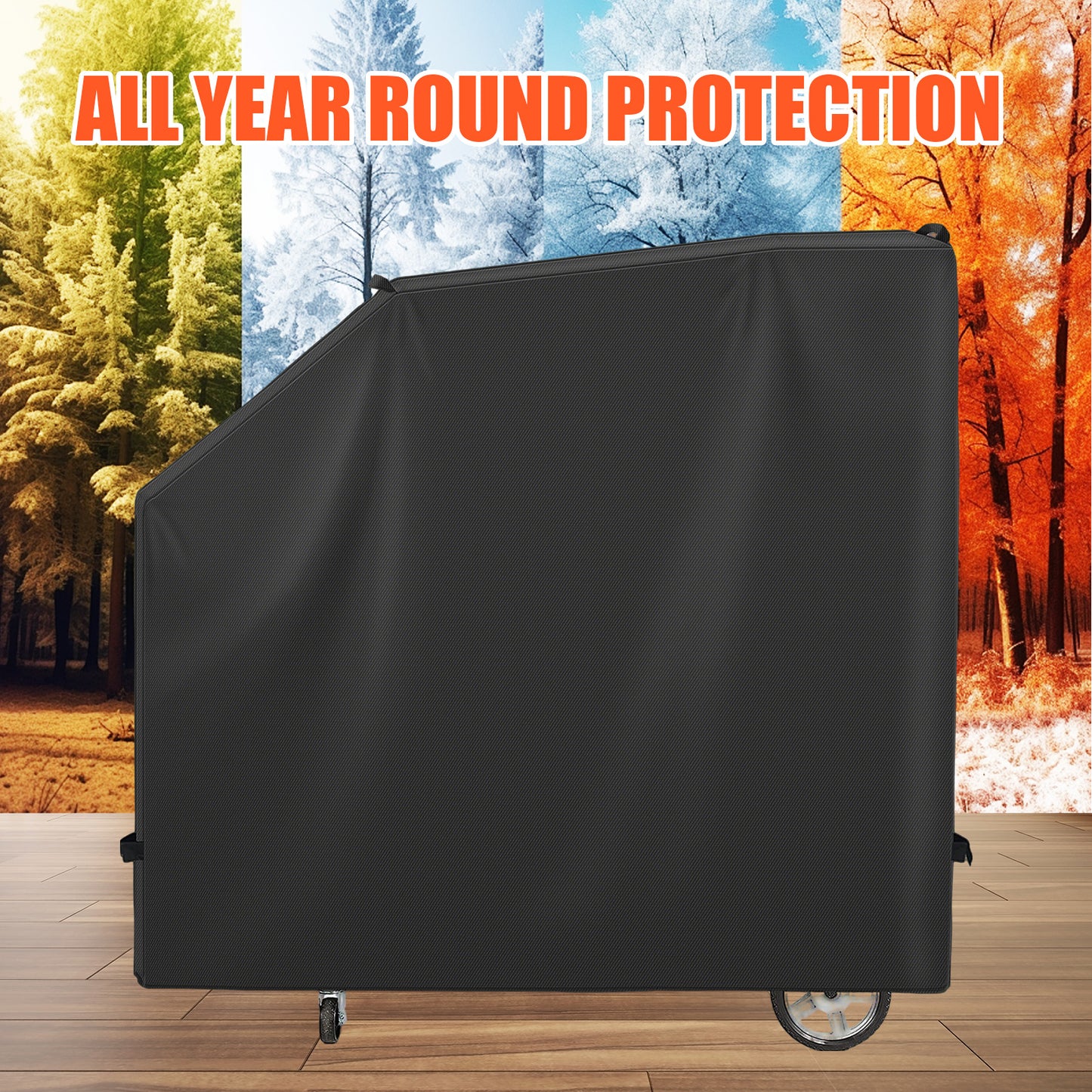 LCGOD Heavy Duty Grill Cover for Pit Boss Lexington - 600D Waterproof Wood Pellet Smoker Cover Fits Lexington 500, 540, Pro 600 & Tailgater