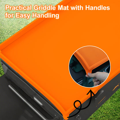 LCGOD Upgraded Grill Mat for Blackstone 22 inch - Non-Stick Silicone Grill Liner & Protective Pad, Heat Resistant, Dishwasher Safe, Fits Gas & Charcoal Grills