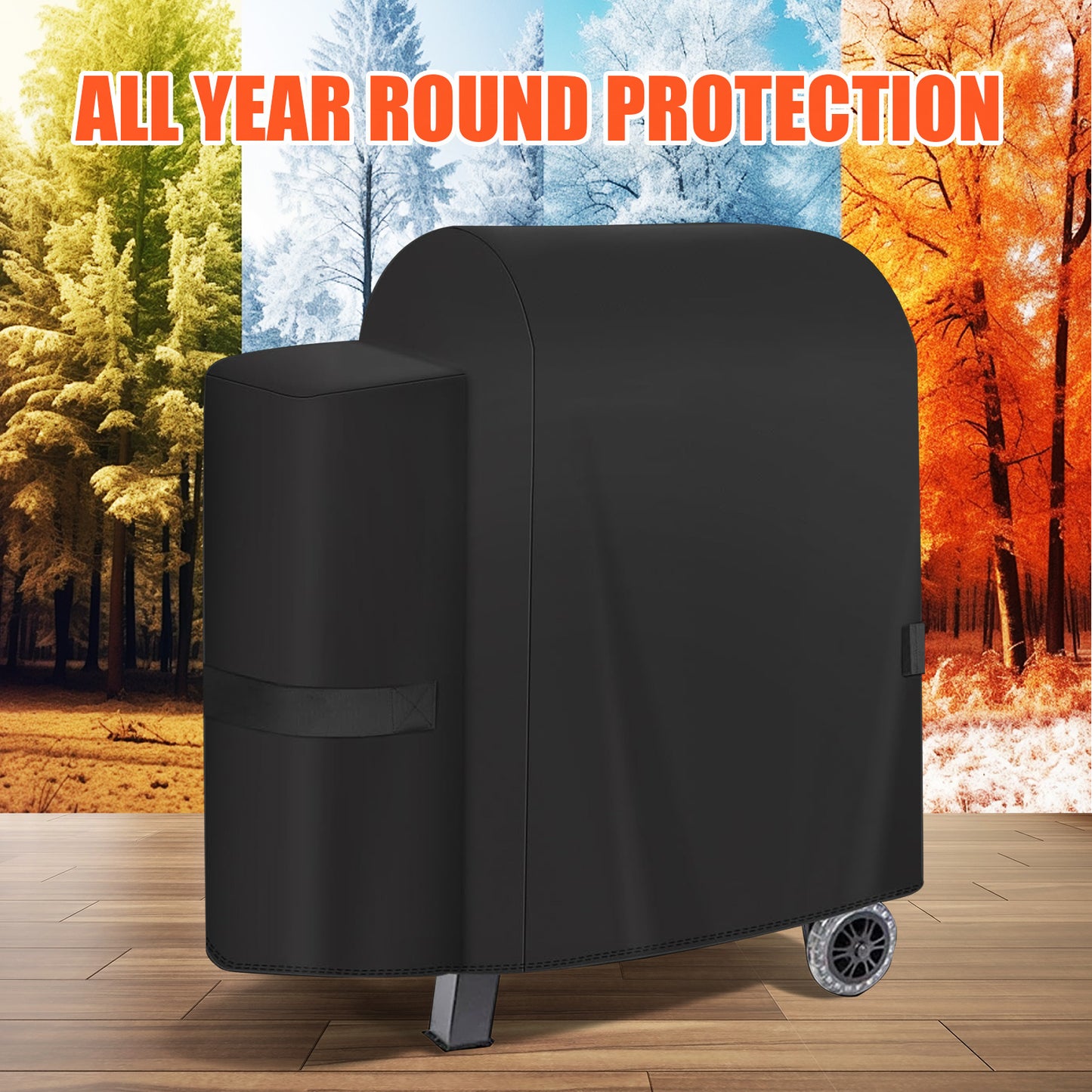 LCGOD Heavy Duty Grill Cover for Pit Boss Lexington - 600D Waterproof Wood Pellet Smoker Cover Fits Lexington 500, 540, Pro 600 & Tailgater