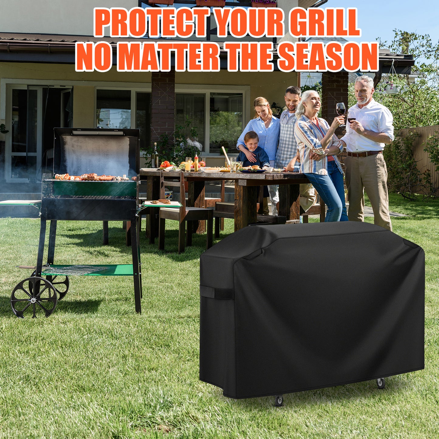 LCGOD All-Weather Grill Cover for Blackstone 36" Griddles - Waterproof UV Protection with Adjustable Straps for Models 5482/1899/1902