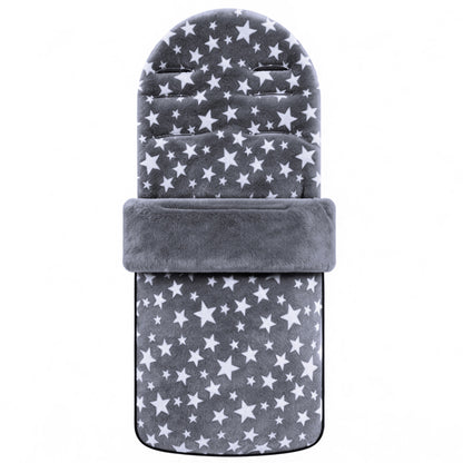 HioHa Universal Baby Stroller Footmuff, Winter Warm Pram Foot Sack with 5-Point Harness Opening, Windproof & Water-Resistant, Machine Washable Cozy Liner for Newborn to Toddler, Fits Most Strollers