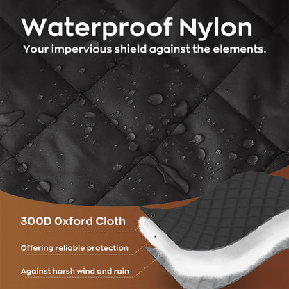 HioHa Magnetic Thermal Door Curtain - 32x80 Inch Insulated Winter Door Cover with Thickened Cotton, for Sliding Glass & Patio Doors to Block Cold Drafts - Black