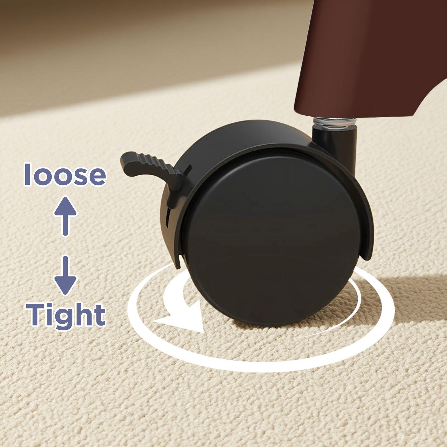 HioHa Portable Clothes Rack on Wheels with 2-Tier Shelves & Hooks - Stainless Steel Rolling Garment Rack for Clothing, Shoes, Laundry - Home, Office, Dorm Use (Brown)