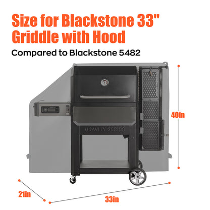 LCGOD Heavy Duty Grill Cover for Pit Boss Lexington - 600D Waterproof Wood Pellet Smoker Cover Fits Lexington 500, 540, Pro 600 & Tailgater