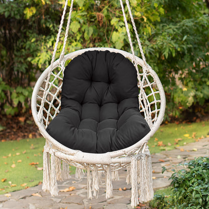 LCGOD 4" Thick Egg Chair Cushion, PP Cotton Filling, Removable Waterproof Cover, Non-Slip for Hanging Swing, Patio Garden & Indoor Lounger