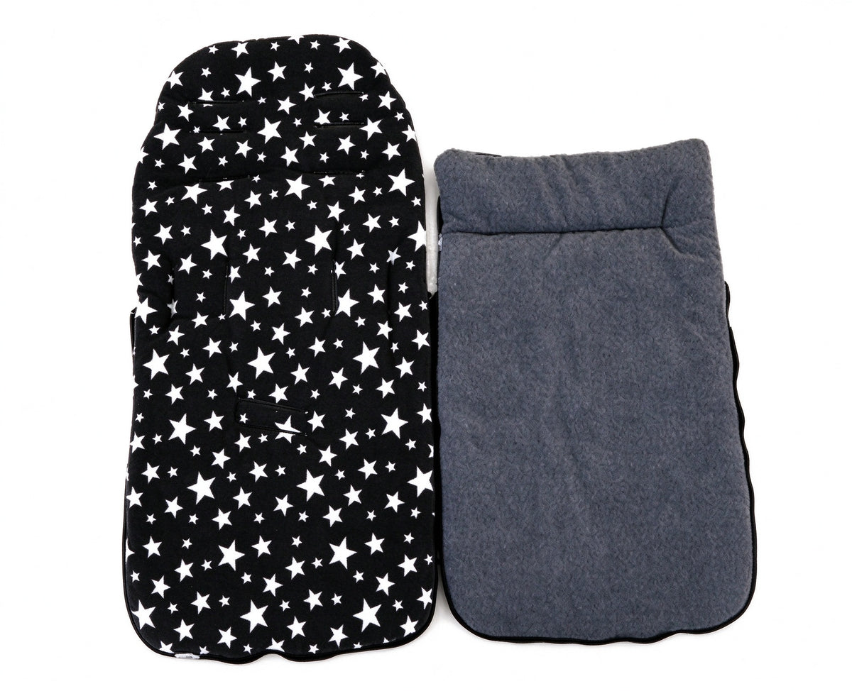 HioHa Universal Baby Stroller Footmuff, Winter Warm Pram Foot Sack with 5-Point Harness Opening, Windproof & Water-Resistant, Machine Washable Cozy Liner for Newborn to Toddler, Fits Most Strollers