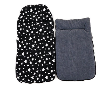 HioHa Universal Baby Stroller Footmuff, Winter Warm Pram Foot Sack with 5-Point Harness Opening, Windproof & Water-Resistant, Machine Washable Cozy Liner for Newborn to Toddler, Fits Most Strollers