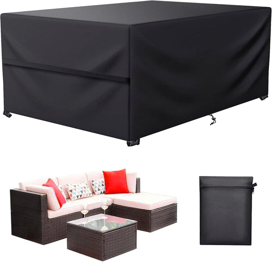 LCOGD Patio Furniture Cover ,Outdoor Furniture Covers Waterproof General Purpose, Outdoor Sofa Sets Covers Heavy Duty Windproof Anti-UV 84”Lx52”Wx29”H