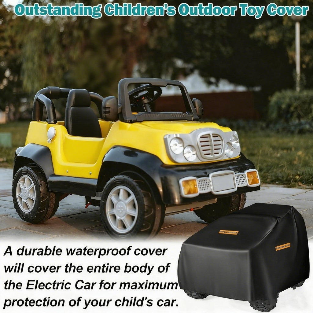 LCOGD Heavy-Duty 420D Kids Ride-On Car Cover, Waterproof & UV Protection, Universal Fit 52" x 28" x 24"