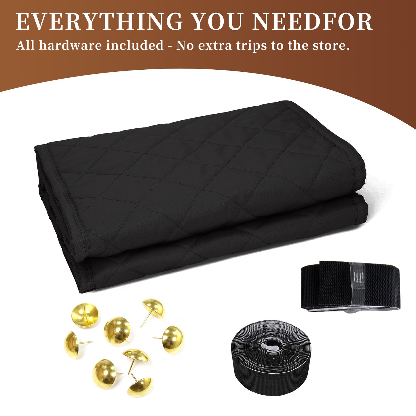 HioHa Magnetic Thermal Door Curtain - 38x80 Inch Insulated Winter Door Cover with Thickened Cotton, for Sliding Glass & Patio Doors to Block Cold Drafts - Black