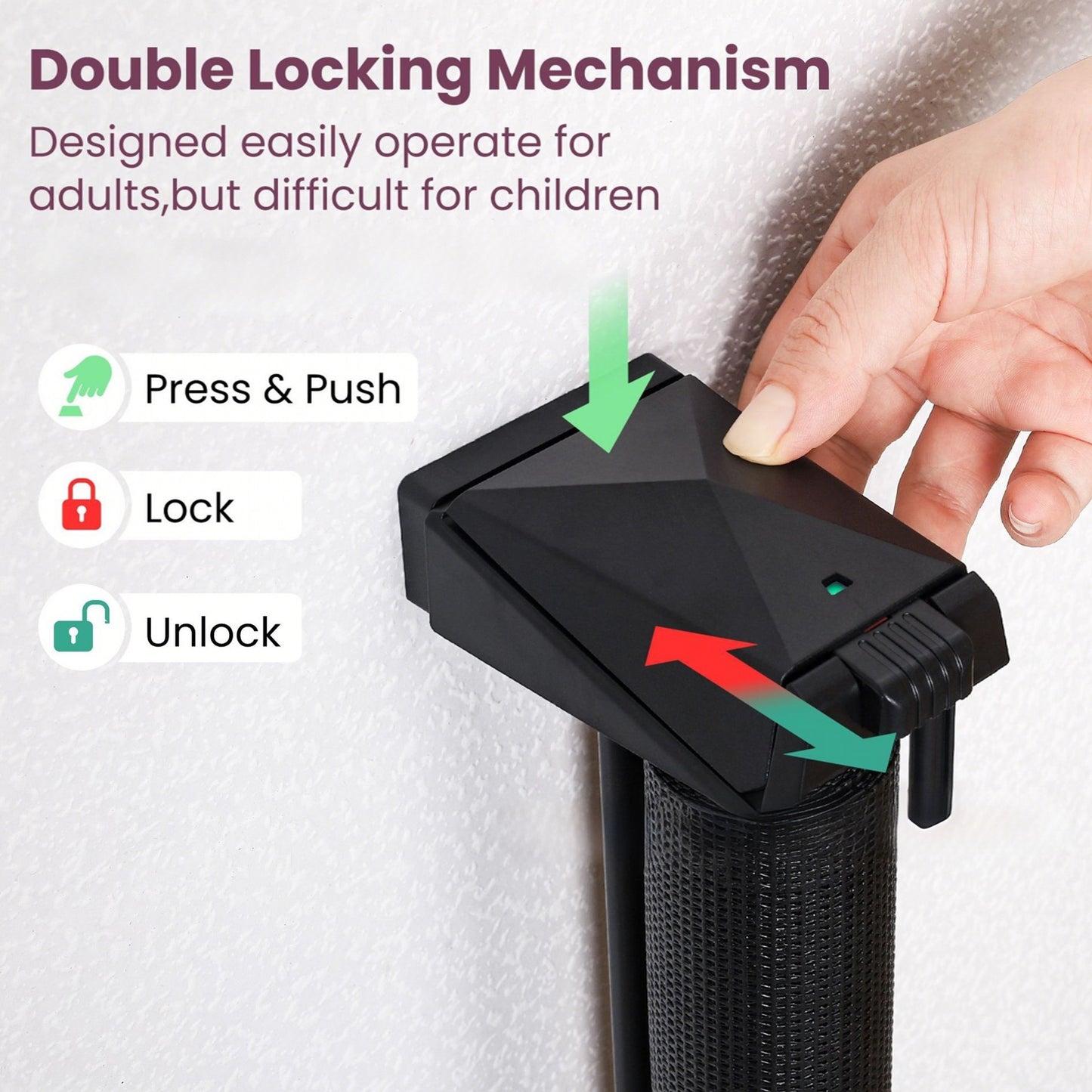 HioHa 59 Inch Retractable Gate, Hardware-Mounted Mesh Safety Gate for Stairs & Doorways, Black